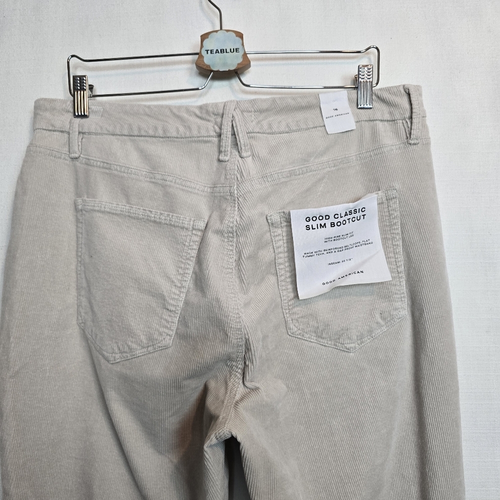 Good American Good Classic Bootcut Corduroy Pants 16×32 - Picture 7 of 16